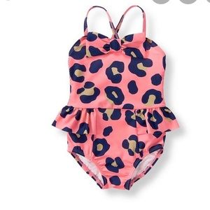 Janie and jack baby girl leopard swimsuit